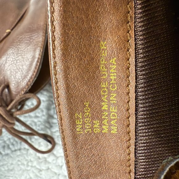Sugar Inez Brown Cuban Heel Lace-Up Booties 9M - Picture 4 of 5
